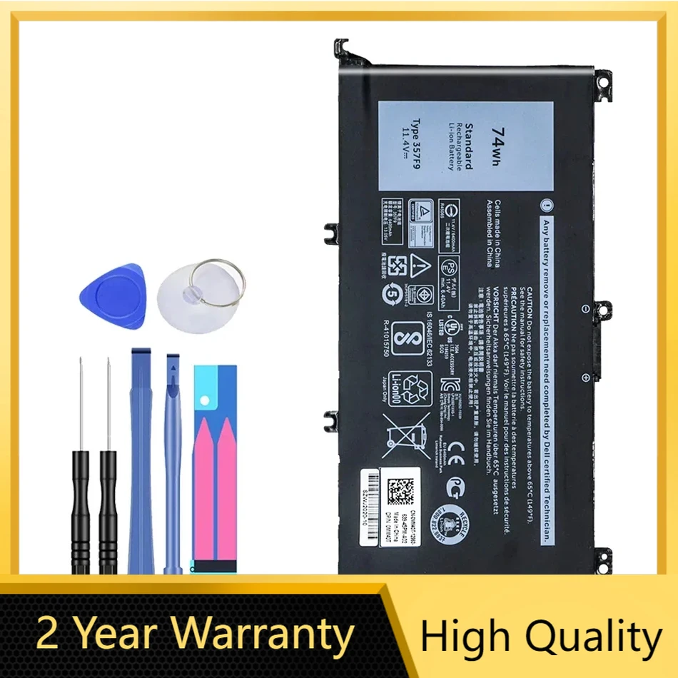 Аккумулятор 357F9 для ноутбука DELL Inspiron 15 5576 5577 7000 7557 7559 7566 P65F P57F INS15PD-1748B
Аккумулятор 357F9 для ноутбука DELL Inspiron 15 5576 5577 7000 7557 7559 7566 P65F P57F INS15PD-1748B