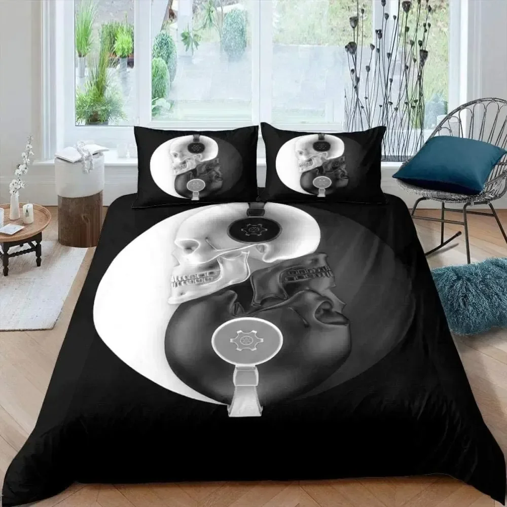 Black and White Duvet Cover Set Bohemian Mandala Bedding Set for Kids Child Yin and Yang Polyester Comforter Cover King Size
Black and White Duvet Cover Set Bohemian Mandala Bedding Set for Kids Child Yin and Yang Polyester Comforter Cover King Size