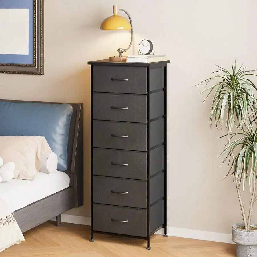 6 Drawers Nightstand For Bedroom, Tall Dresser & Chests Of Drawers, Fabric Dresser For Closet, Bedroom, Night Stand, Storage Tow
6 Drawers Nightstand For Bedroom, Tall Dresser & Chests Of Drawers, Fabric Dresser For Closet, Bedroom, Night Stand, Storage Tow