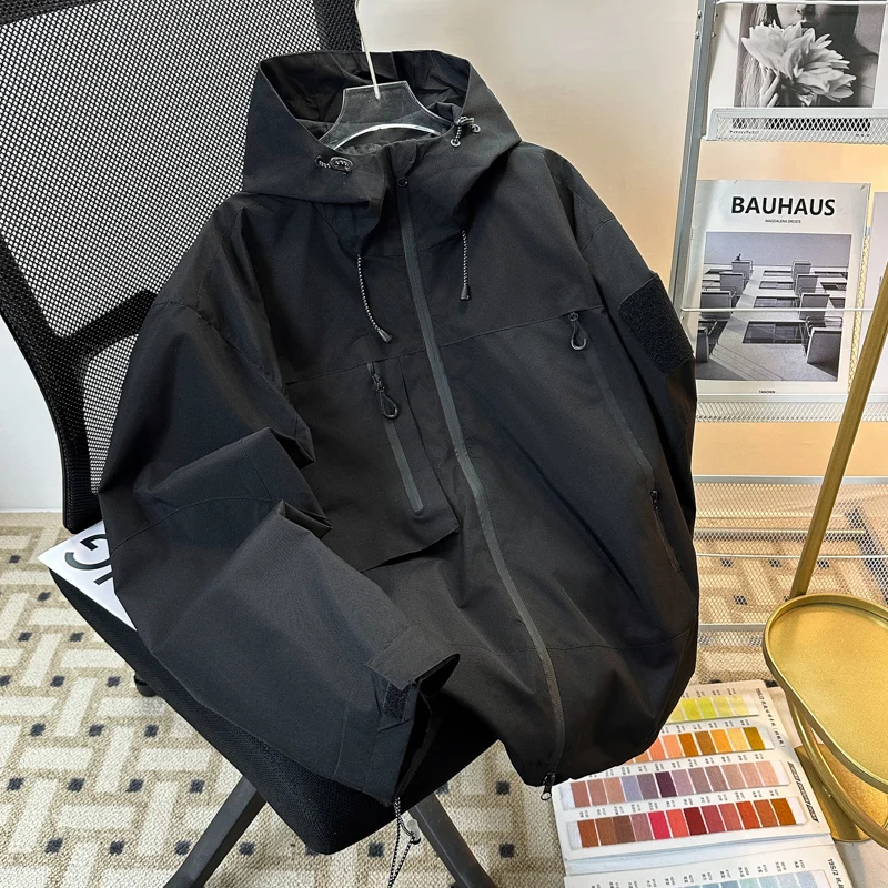 Black Hooded Jacket Men's Hiking Climbing Outdoor Clothing Workwear Utility Style Trendy Brand Loose Fit Youth Popular Summer
Black Hooded Jacket Men's Hiking Climbing Outdoor Clothing Workwear Utility Style Trendy Brand Loose Fit Youth Popular Summer