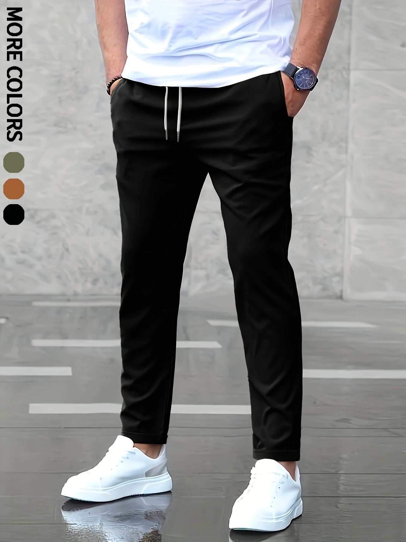 Мужские повседневные девятиточечные высококачественные удобные и дышащие тканевые весенне-летние брюки для дома, повседневные повседневные брюки из тканого материала на шнурке, цельные
Мужские повседневные девятиточечные высококачественные удобные и дышащие тканевые весенне-летние брюки для дома, повседневные повседневные брюки из тканого материала на шнурке, цельные