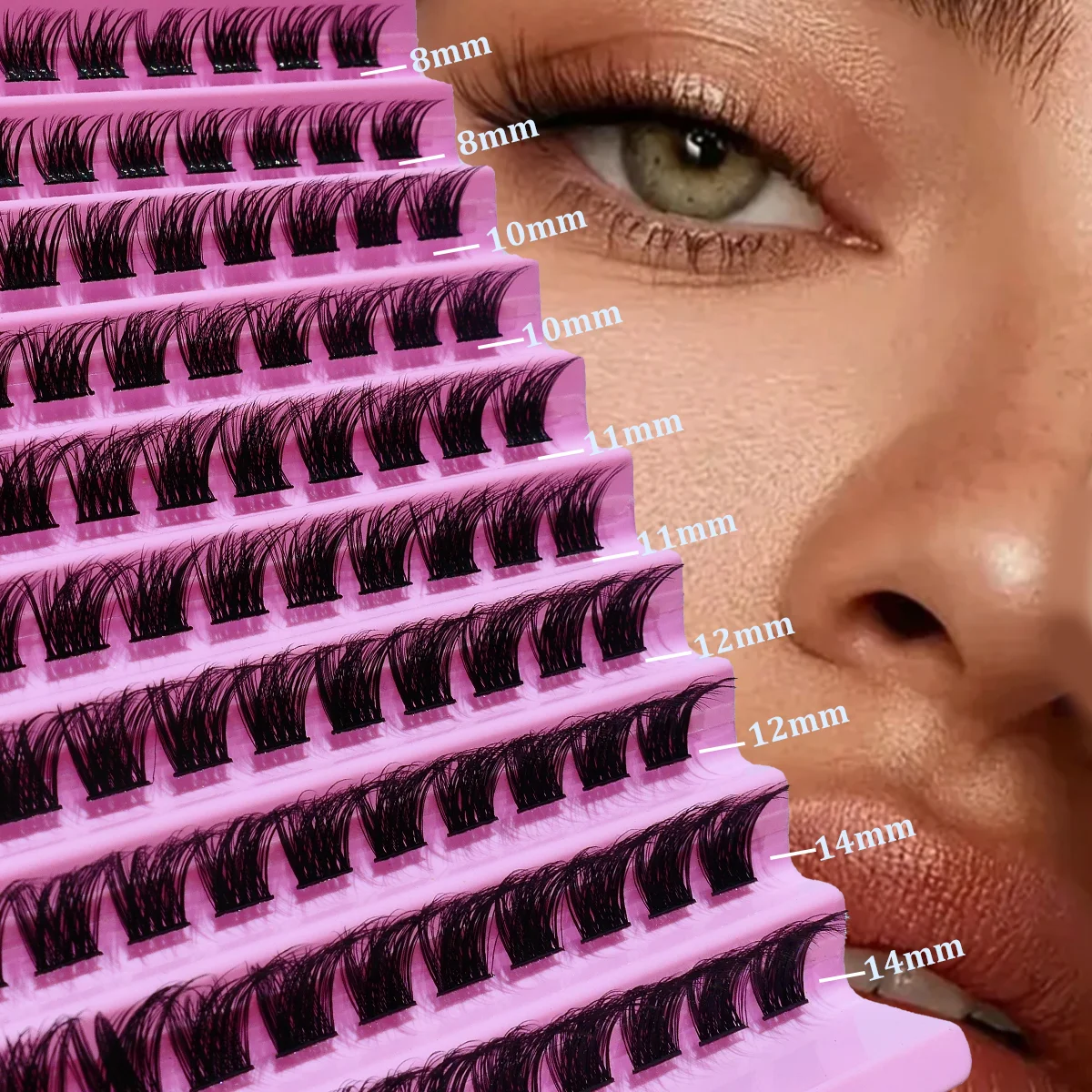 120Pcs Naturaly Cluster Lashes, C Curl 8–16mm Mixed Length,Diy Fluffy Reusable False Eyelashes Cat Eye Effect lash clusters
120Pcs Naturaly Cluster Lashes, C Curl 8–16mm Mixed Length,Diy Fluffy Reusable False Eyelashes Cat Eye Effect lash clusters