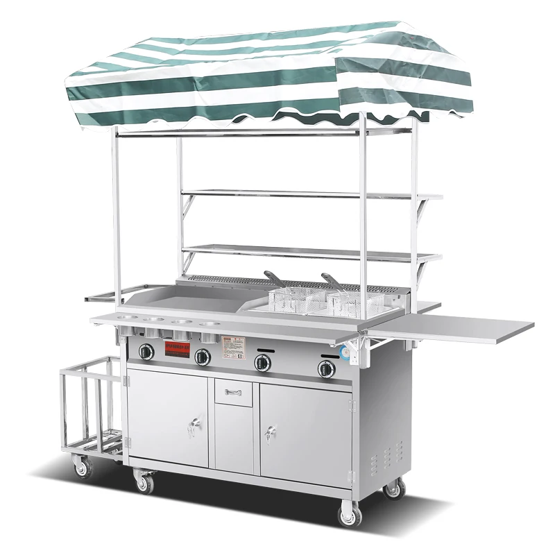 Convertible trolley mobile snack cart Food trailer Mobile booth Grill board Heating cart Outdoor rolling mobile food cart
Convertible trolley mobile snack cart Food trailer Mobile booth Grill board Heating cart Outdoor rolling mobile food cart