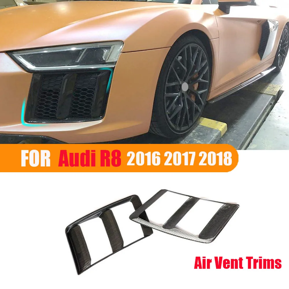 VACONUL Dry Carbon For Audi R8 2016 2017 2018 Front Foglamp Trim Eyelids Air Vent Decoration Car Modify Tuning Accessories
VACONUL Dry Carbon For Audi R8 2016 2017 2018 Front Foglamp Trim Eyelids Air Vent Decoration Car Modify Tuning Accessories