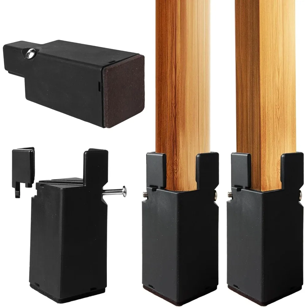 4 Pack Adjustable Bed Risers 4 Inch, Chair Risers with Screw Clamp, Heavy Duty Sofa Tables Furniture Risers Fit for Squa
4 Pack Adjustable Bed Risers 4 Inch, Chair Risers with Screw Clamp, Heavy Duty Sofa Tables Furniture Risers Fit for Squa