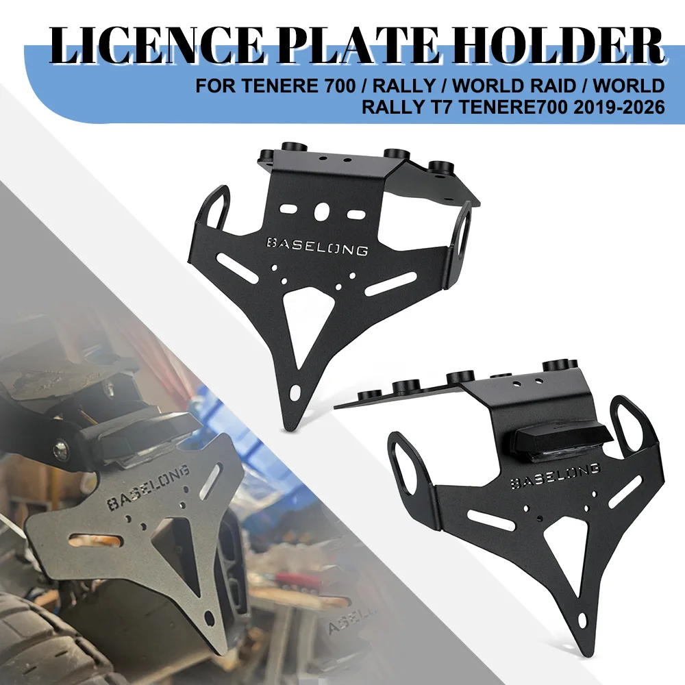 Motorcycle Accessories Licence Plate Holder For Yamaha Tenere 700 / Rally / WORLD RAID / WORLD RALLY T7 Tenere700 2019-2025 2026
Motorcycle Accessories Licence Plate Holder For Yamaha Tenere 700 / Rally / WORLD RAID / WORLD RALLY T7 Tenere700 2019-2025 2026