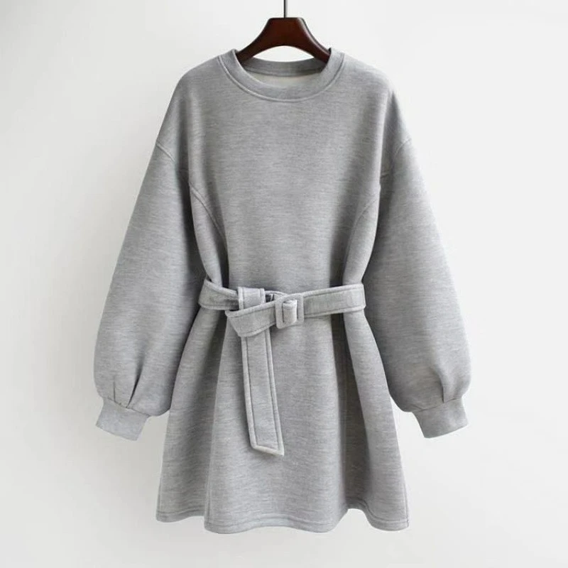 Velvet Foreign Style Versatile Long Sleeves Loose Medium and Long Sweater Dress Waist Jacket Top Women's Fashion Comfortable
Velvet Foreign Style Versatile Long Sleeves Loose Medium and Long Sweater Dress Waist Jacket Top Women's Fashion Comfortable