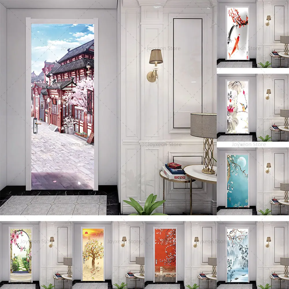 Chinese Wind Door Stickers Watercolor Rendering Poster Matte Surface Material PVC Waterproof Self-adhesive Bedroom Door Stickers
Chinese Wind Door Stickers Watercolor Rendering Poster Matte Surface Material PVC Waterproof Self-adhesive Bedroom Door Stickers