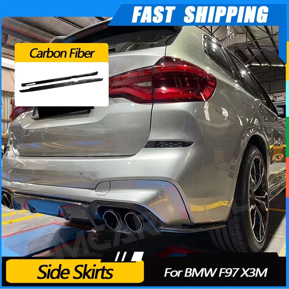 JMCARCOOL Real Carbon Fiber Car Side Skirts Protecter Body Kits For BMW F97 X3M 2019-2021 Car Styling
JMCARCOOL Real Carbon Fiber Car Side Skirts Protecter Body Kits For BMW F97 X3M 2019-2021 Car Styling