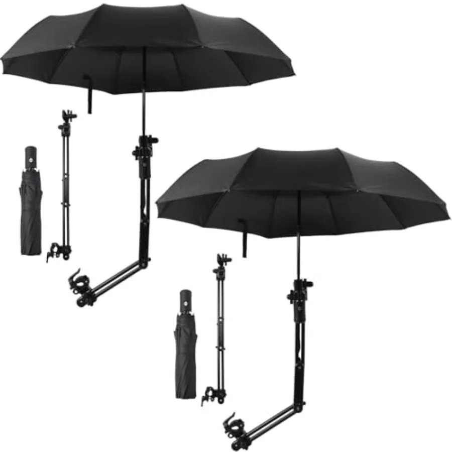 2 Pcs Beach Umbrella with Adjustable Universal Clamp Upf 50+ Automatic Open and Close Windproof Travel Portable Golf Umbrella f
2 Pcs Beach Umbrella with Adjustable Universal Clamp Upf 50+ Automatic Open and Close Windproof Travel Portable Golf Umbrella f