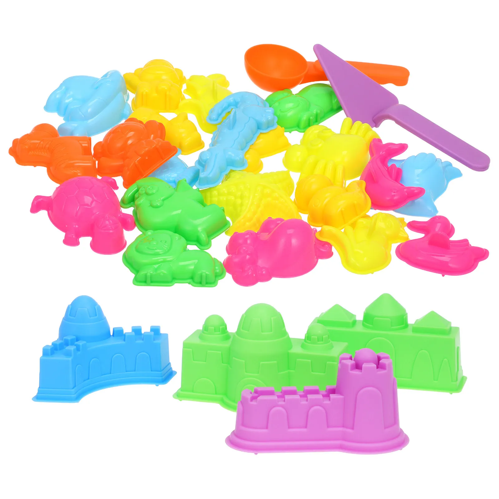 27Pcs Vibrant Color Sand Molds Set for Kids Safe Non Toxic Beach Play Outdoor Creative Sand Castle Building Tools Summer
27Pcs Vibrant Color Sand Molds Set for Kids Safe Non Toxic Beach Play Outdoor Creative Sand Castle Building Tools Summer