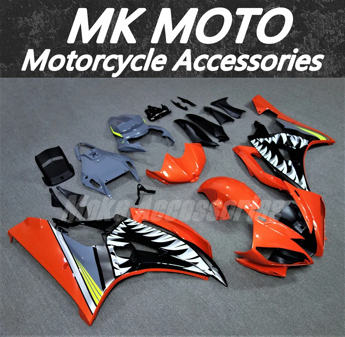 Fairings Kit Fit For R6 2006-2007 Bodywork Set Abs Orange red concrete grey Shark
Fairings Kit Fit For R6 2006-2007 Bodywork Set Abs Orange red concrete grey Shark