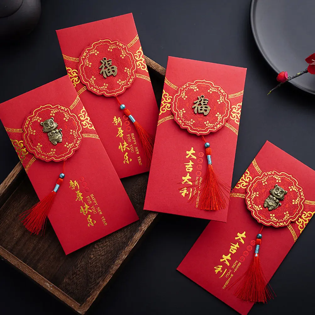 8Pcs Chinese New Year Red Envelopes High Grade Materials Exquisite Craftsmanship Auspicious Prosperity Spring Festival
8Pcs Chinese New Year Red Envelopes High Grade Materials Exquisite Craftsmanship Auspicious Prosperity Spring Festival