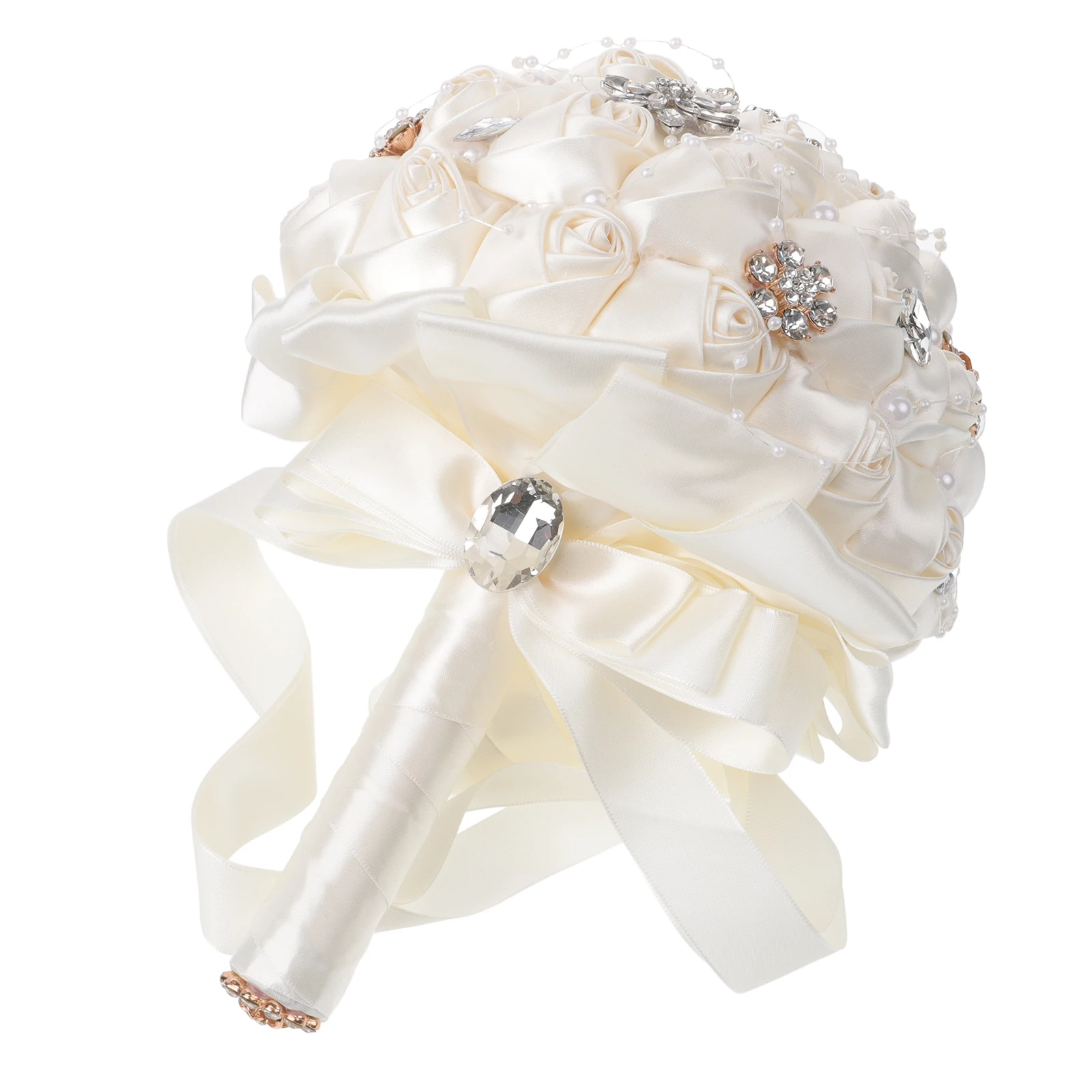 1pc Bride Premium Artificial Rose Flower Ivory Bridal Wedding Hand Bouquet Decoration Bridal Flowers For Ceremony Rhinestone 
1pc Bride Premium Artificial Rose Flower Ivory Bridal Wedding Hand Bouquet Decoration Bridal Flowers For Ceremony Rhinestone