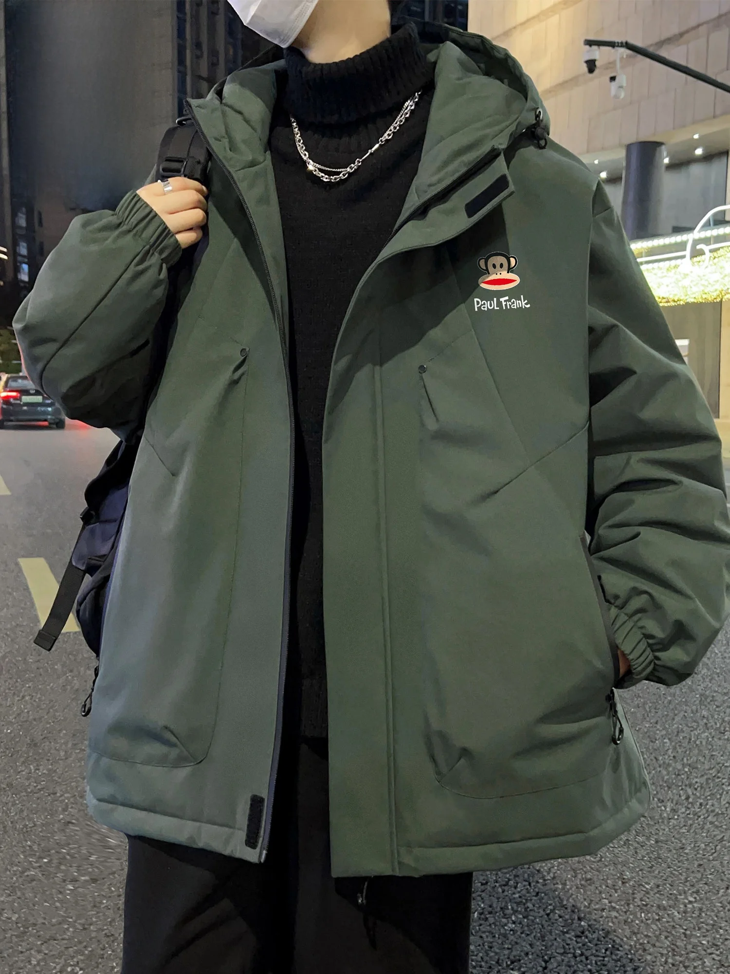 PaulFrank Retro Loose Hooded Cotton Jaet Men's Winter New Casual Warm Outerwear Polyester Fiber Long Sve Zipper Closure
PaulFrank Retro Loose Hooded Cotton Jaet Men's Winter New Casual Warm Outerwear Polyester Fiber Long Sve Zipper Closure