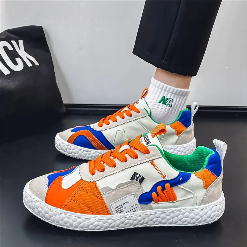 New Men's Casual Sports Shoes for Autumn and Winter Fashionable and Versatile Color Blocked Lace Up Anti Slip Men's Casual Shoes
New Men's Casual Sports Shoes for Autumn and Winter Fashionable and Versatile Color Blocked Lace Up Anti Slip Men's Casual Shoes