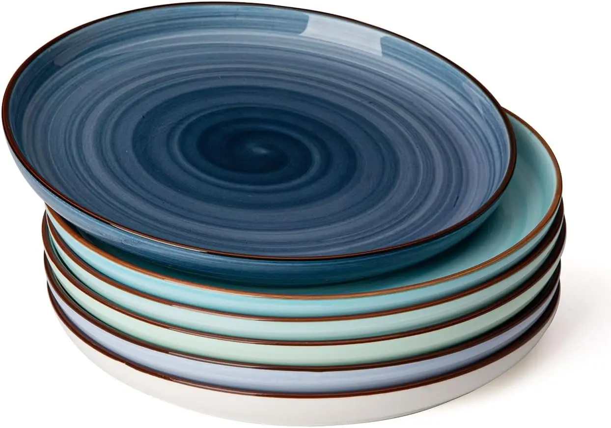 Porcelain Dessert Plates 7.4 Inch Set of 6, Round Salad Appetizer Plates, Microwave and Dishwasher Safe with Assorted Colors
Porcelain Dessert Plates 7.4 Inch Set of 6, Round Salad Appetizer Plates, Microwave and Dishwasher Safe with Assorted Colors
