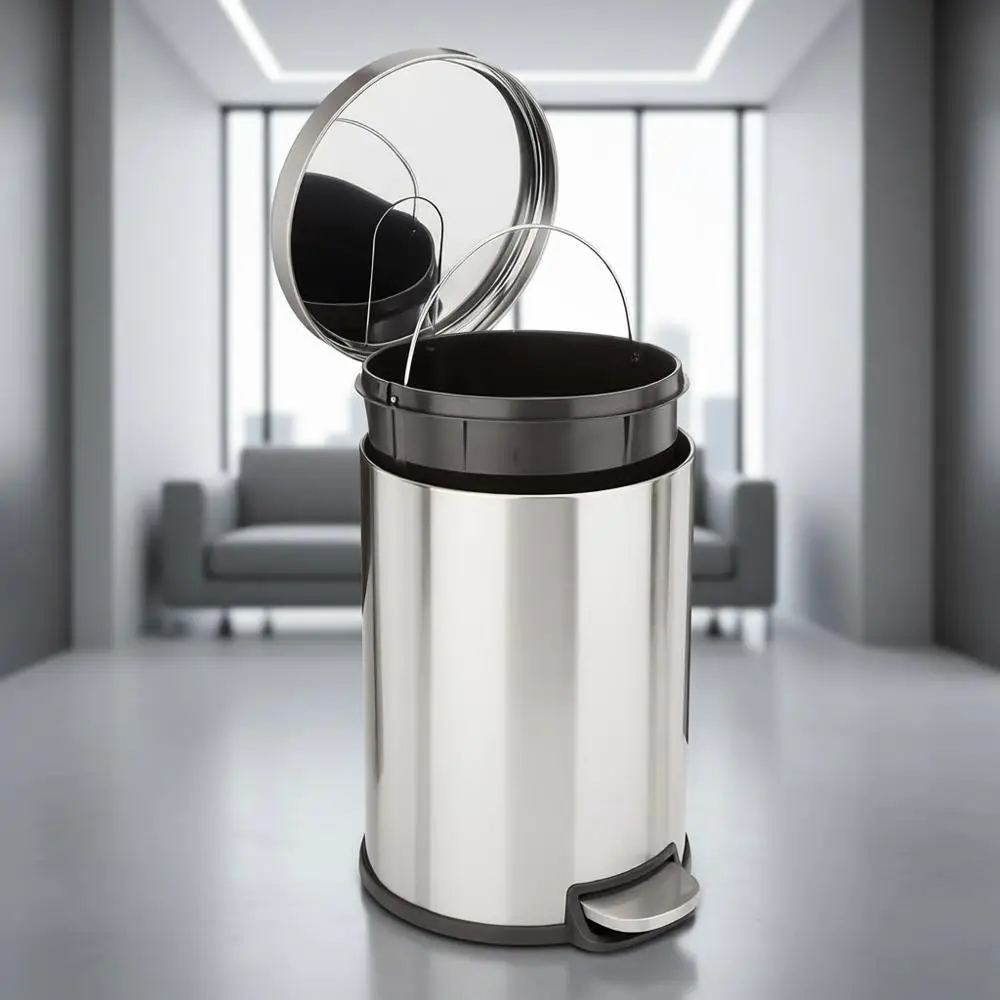 20L Brushed Stainless Steel Pedal Bin with Removable Bucket and Soft-Close Lid
20L Brushed Stainless Steel Pedal Bin with Removable Bucket and Soft-Close Lid