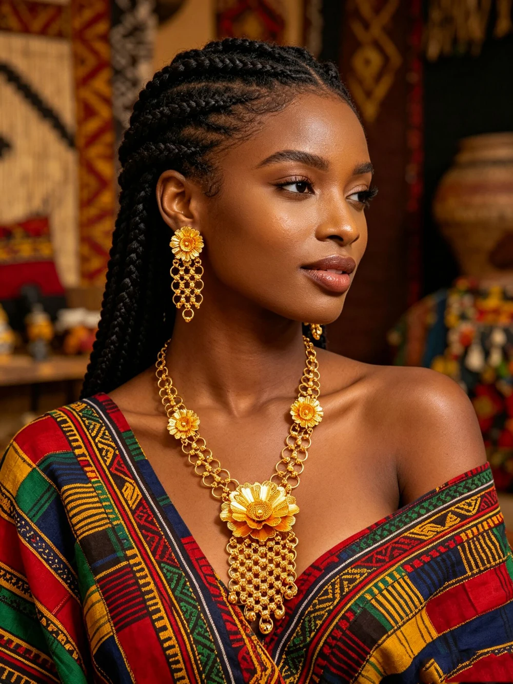Fashion Jewelry Set Necklace And Earrings for Women Elegant Accessory Combo
Fashion Jewelry Set Necklace And Earrings for Women Elegant Accessory Combo