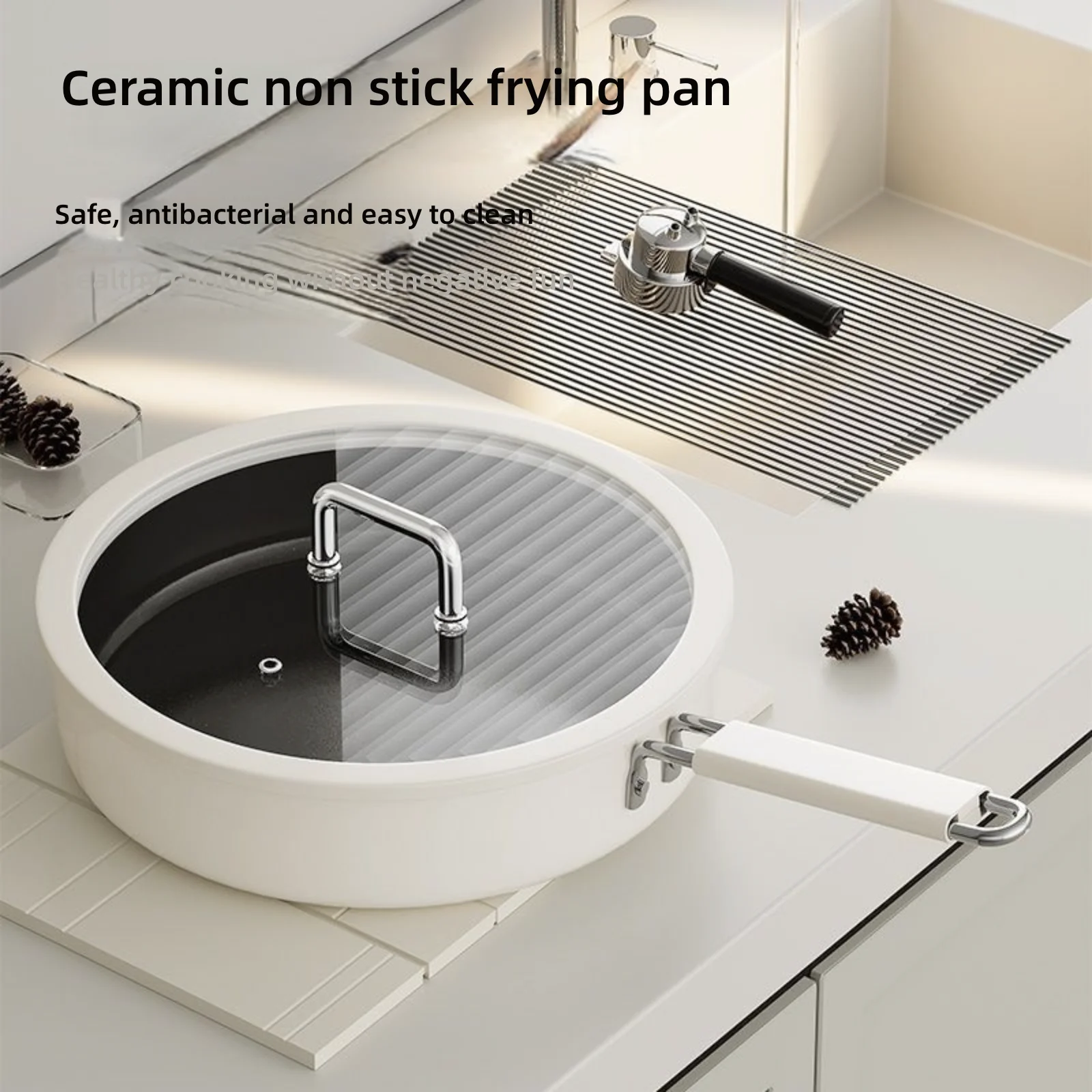 Flat-bottomed pan, cooking pan, household ceramic non-stick pan, beef steak frying pan, stove universal ceramic frying pan, wok
Flat-bottomed pan, cooking pan, household ceramic non-stick pan, beef steak frying pan, stove universal ceramic frying pan, wok