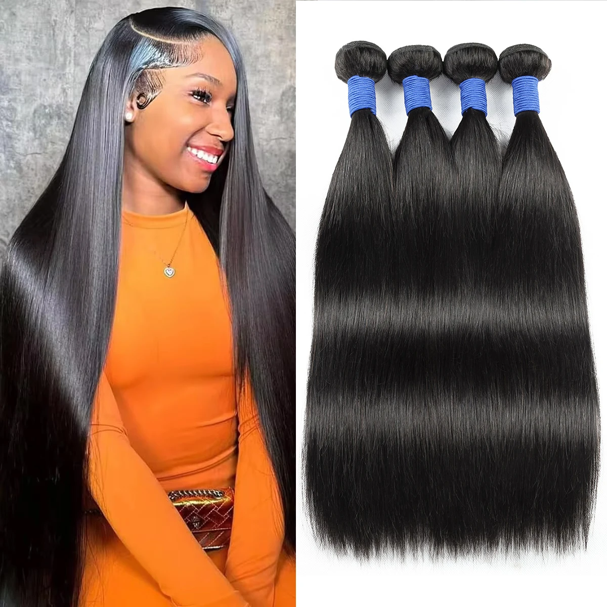 32 34 36 38 Inch Human Hair Bundles12A Straight Bundles Human Hair 3/4 Unprocessed Brazilian Virgin Raw Hair Bundles Extensions
32 34 36 38 Inch Human Hair Bundles12A Straight Bundles Human Hair 3/4 Unprocessed Brazilian Virgin Raw Hair Bundles Extensions