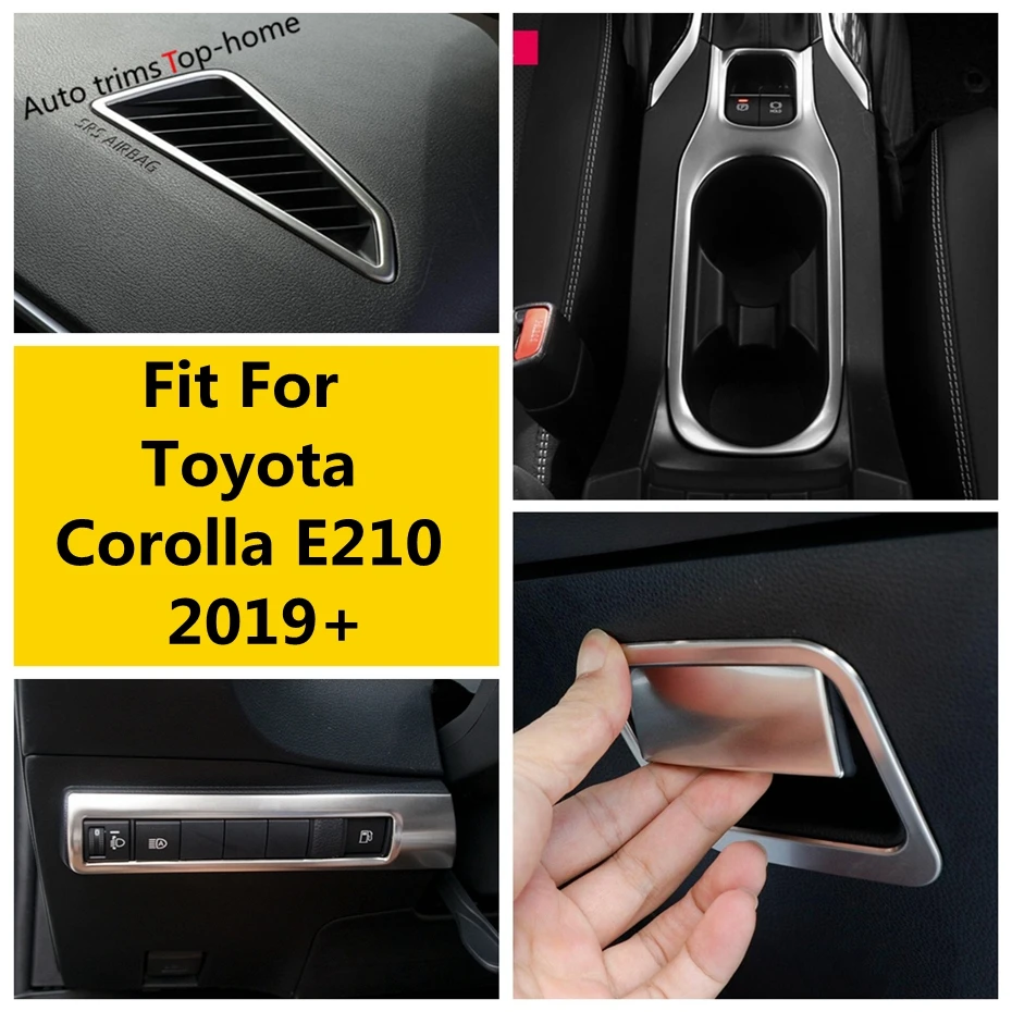 Water Cup Bottle Holder / Head Lights Switch / Glove Storage Box Handle Sequins Cover Trim For Toyota E210 Corolla 2019 - 2024
Water Cup Bottle Holder / Head Lights Switch / Glove Storage Box Handle Sequins Cover Trim For Toyota E210 Corolla 2019 - 2024