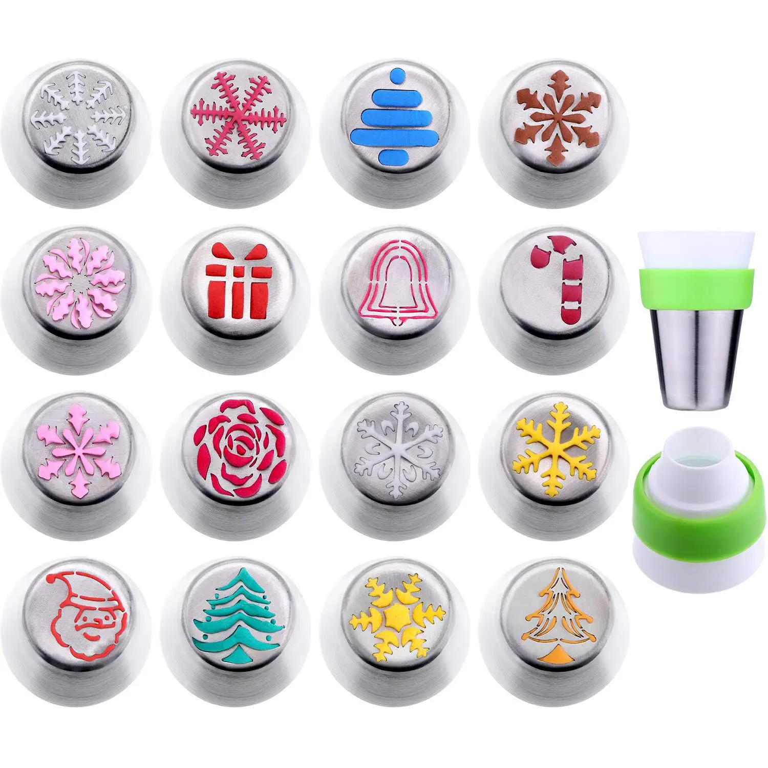 17Pcs/Set Christmas Piping Tip Cake Cream Tip Pastry Tip Cake Decoration Accessories Pastry N Bakery Accessories Cupcake Liners
17Pcs/Set Christmas Piping Tip Cake Cream Tip Pastry Tip Cake Decoration Accessories Pastry N Bakery Accessories Cupcake Liners