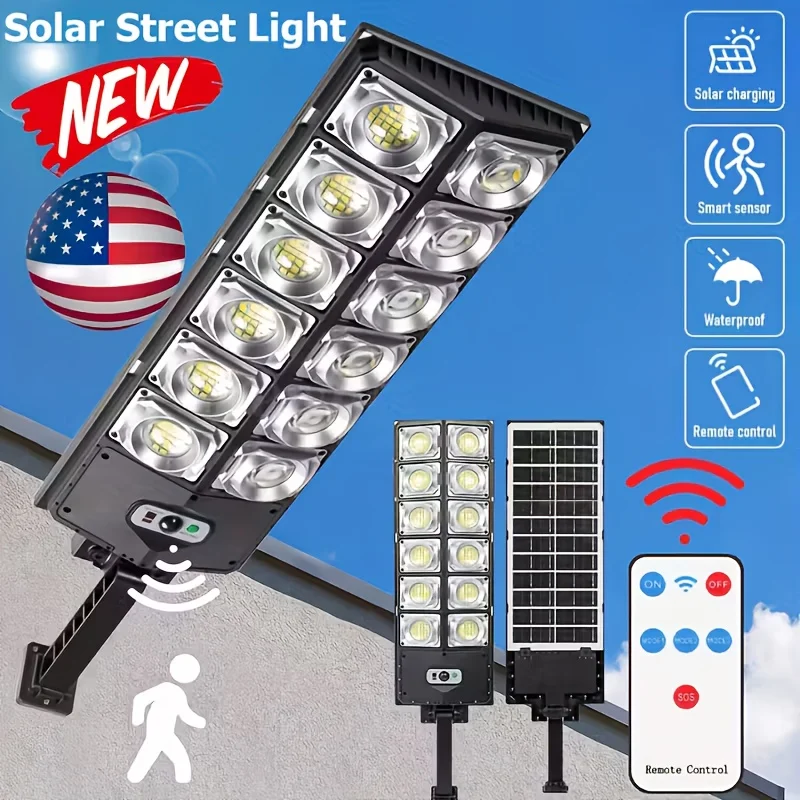 2026 Enhanced Model 360LED Solar Outdoor Light, 8500K Extremely Bright Solar Power, 3 Detection Modes, Wide-Angle Motion Detector, Ideal for Street Lighting, Garden Decoration, Outdoor Illumination, Garages, Patios, Sturdy Metal Construction
2026 Enhanced Model 360LED Solar Outdoor Light, 8500K Extremely Bright Solar Power, 3 Detection Modes, Wide-Angle Motion Detector, Ideal for Street Lighting, Garden Decoration, Outdoor Illumination, Garages, Patios, Sturdy Metal Construction