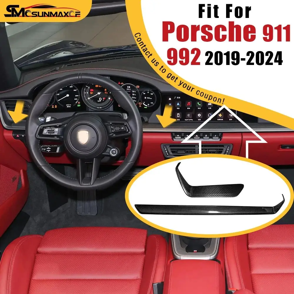 Real Carbon Fiber Car Interior Dashboard Center Console Decoration Cover For 2019-2024 Porsche 911 992 Carrera Turbo S Targa
Real Carbon Fiber Car Interior Dashboard Center Console Decoration Cover For 2019-2024 Porsche 911 992 Carrera Turbo S Targa