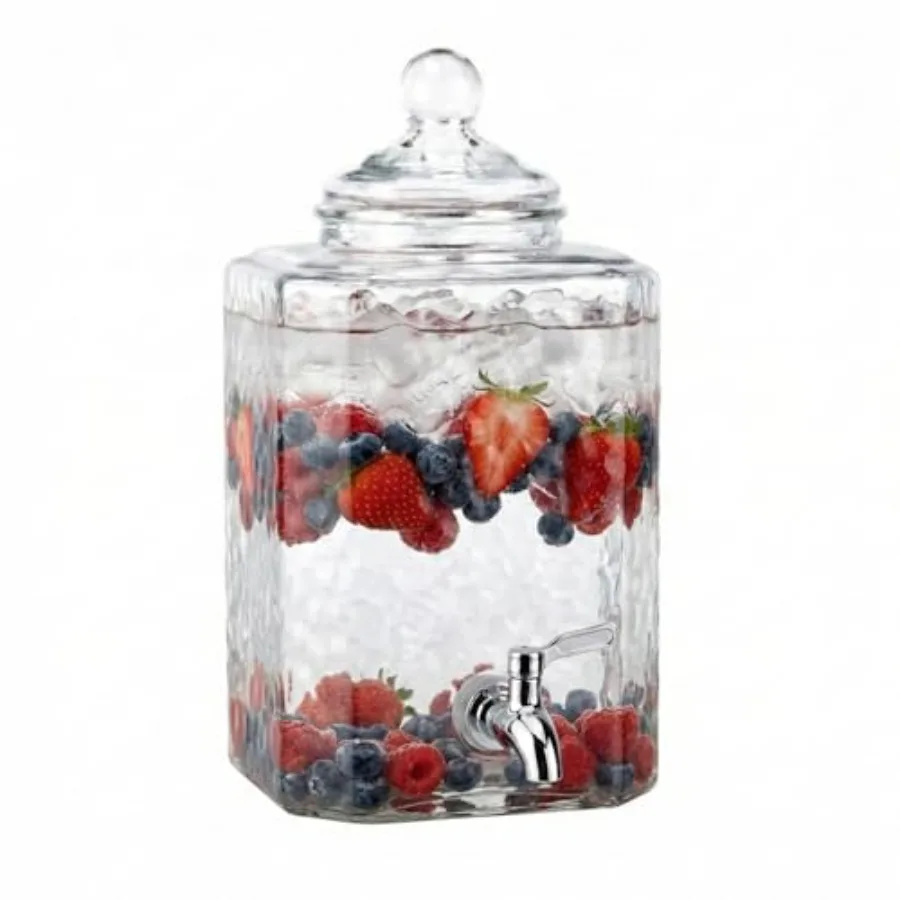 Beverage Dispenser Cold Drink Dispenser w/ Capacity Glass Jug Leak Proof Acrylic Spigot Great for Parties Weddings and More
Beverage Dispenser Cold Drink Dispenser w/ Capacity Glass Jug Leak Proof Acrylic Spigot Great for Parties Weddings and More