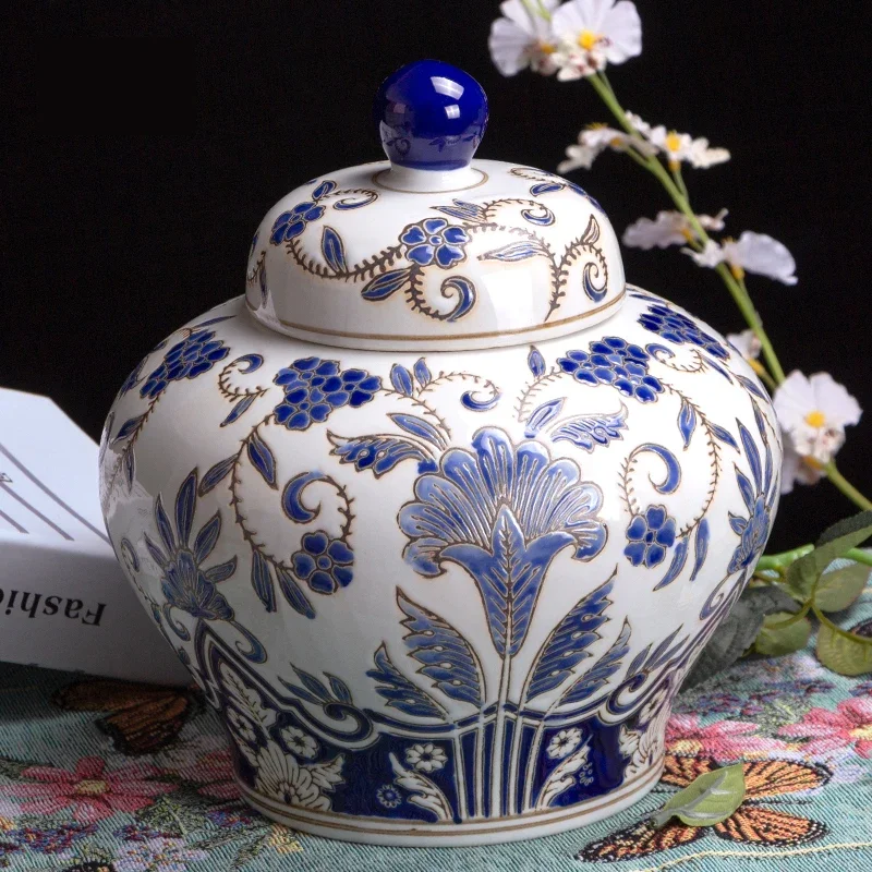 Exquisite Oriental Ceramic Food Storage Jar With Lid Porcelain Food Canisters Loose Tea Tin Tea Caddy Coffee Jar Spice Nuts Stor
Exquisite Oriental Ceramic Food Storage Jar With Lid Porcelain Food Canisters Loose Tea Tin Tea Caddy Coffee Jar Spice Nuts Stor