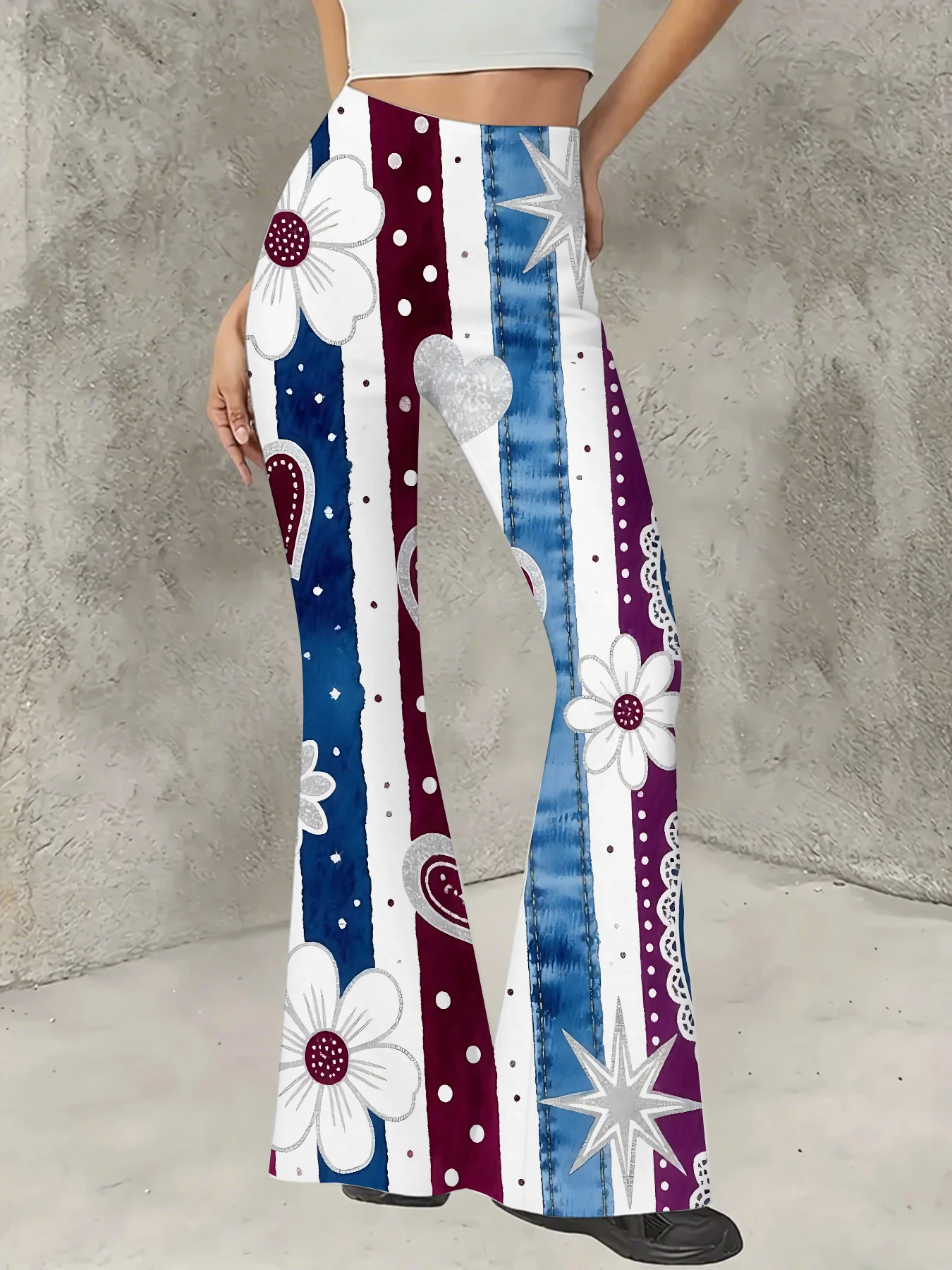 Plus Size All-Over Print Flare Pants Women Stretchy High Waist Bell Bottom
Plus Size All-Over Print Flare Pants Women Stretchy High Waist Bell Bottom