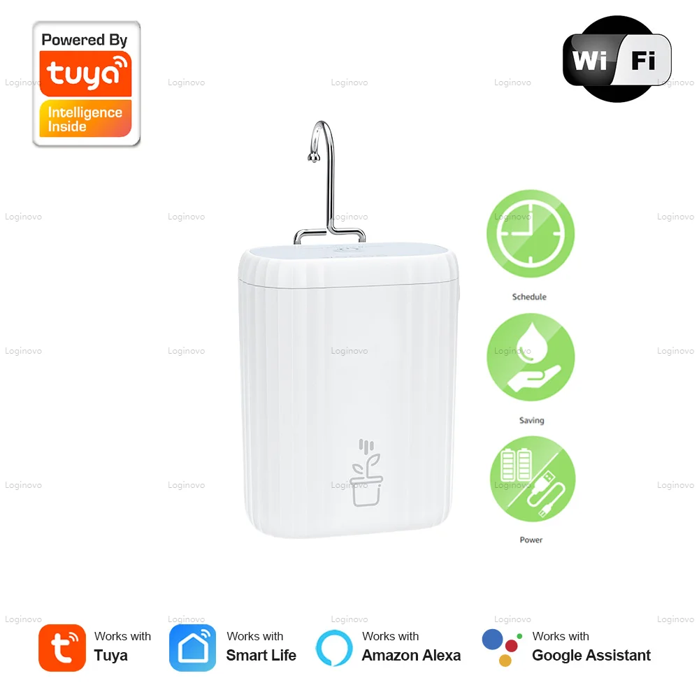Автоматический таймер полива Tuya Wifi, система орошения сада, устройство для полива, управление через приложение Smart Life, дистанционное управление для Alexa и Google.
Автоматический таймер полива Tuya Wifi, система орошения сада, устройство для полива, управление через приложение Smart Life, дистанционное управление для Alexa и Google.