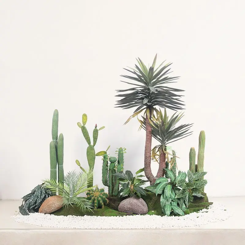 Large-scale artificial green plant cactus combination hotel potted indoor tropical plant fake cactus landscape
Large-scale artificial green plant cactus combination hotel potted indoor tropical plant fake cactus landscape