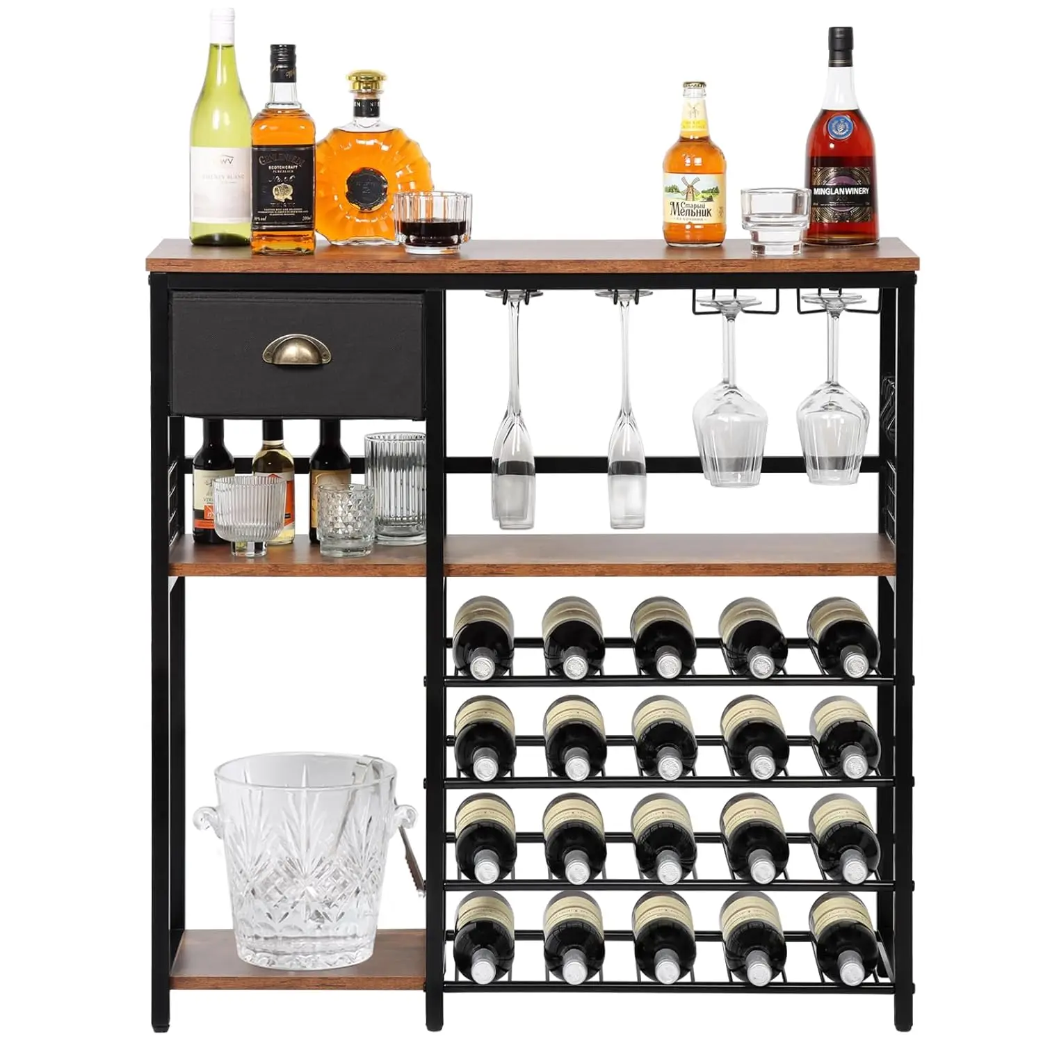 Напольный деревянный винный шкаф-бар, 5-уровневая полка для хранения вина с столешницей, кофейный бар, на заказ
Напольный деревянный винный шкаф-бар, 5-уровневая полка для хранения вина с столешницей, кофейный бар, на заказ