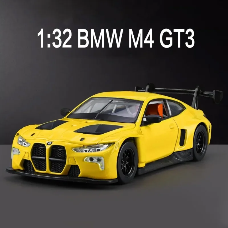 1:32 для BMW M4 GT3, модель спортивного автомобиля из сплава, литье под давлением, металлическая игрушечная трасса, модель гоночного автомобиля, имитация звука и света, коллекция, подарок
1:32 для BMW M4 GT3, модель спортивного автомобиля из сплава, литье под давлением, металлическая игрушечная трасса, модель гоночного автомобиля, имитация звука и света, коллекция, подарок