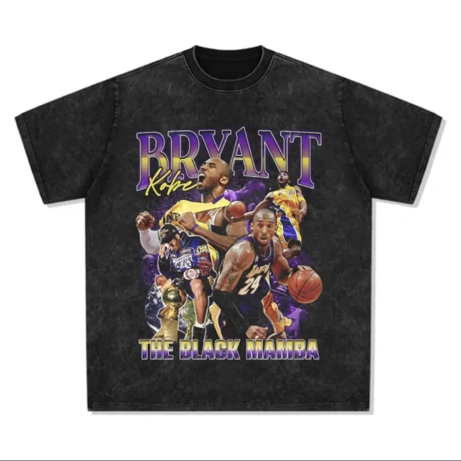 NBA series basketball boy pattern print T-shirt superstar top casual large size retro old washed cotton
NBA series basketball boy pattern print T-shirt superstar top casual large size retro old washed cotton