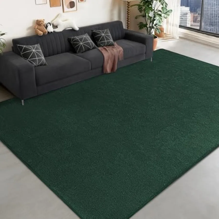 Large Area Rugs for Bedroom Living Room - 6x9 Feet Ultra Soft Dark Green Memory-Foam Rug, Solid Modern Minimalist Non-Slip Carp
Large Area Rugs for Bedroom Living Room - 6x9 Feet Ultra Soft Dark Green Memory-Foam Rug, Solid Modern Minimalist Non-Slip Carp