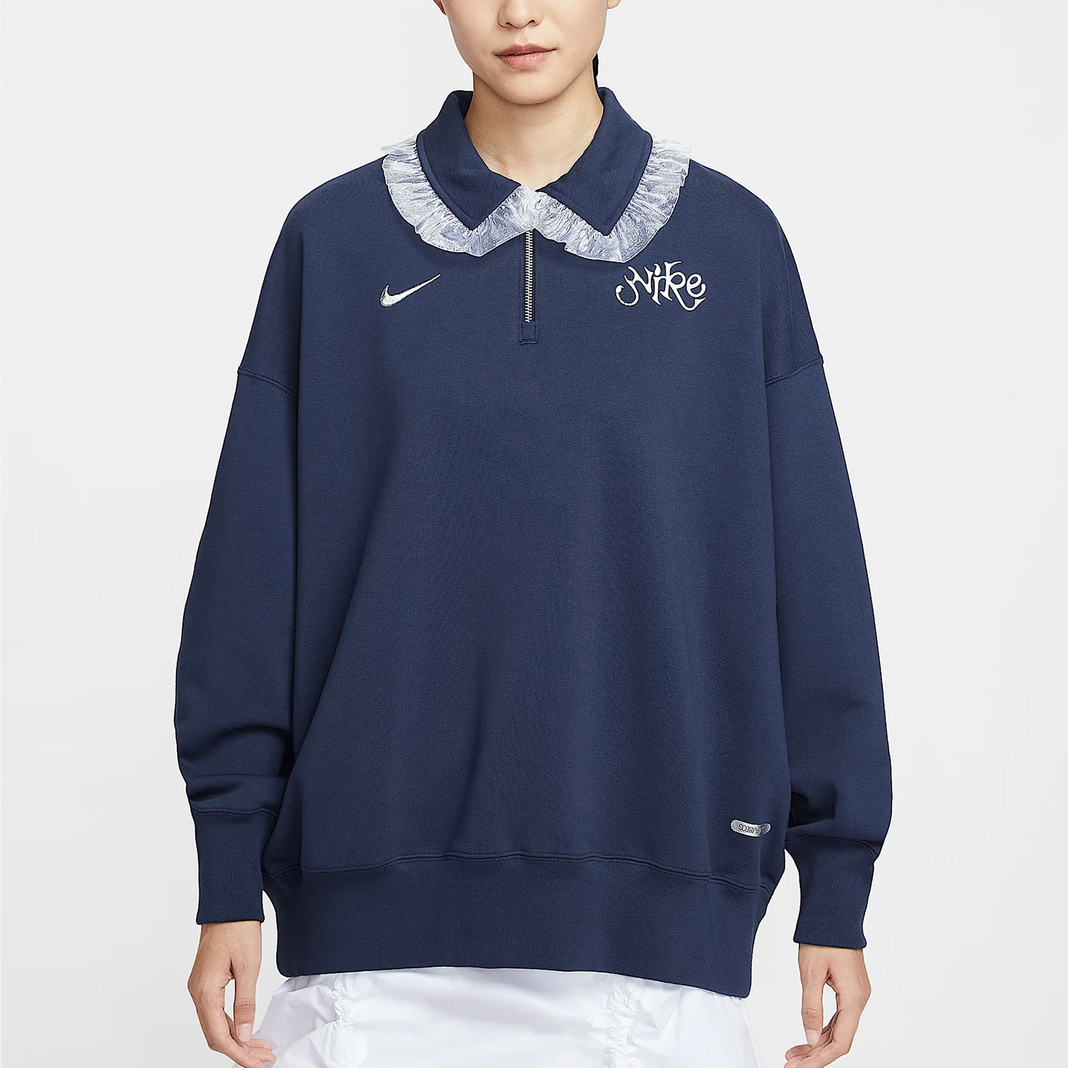 Nike Authentic Women's Loose Comfortable Pullover Terry Lace Zipper Hoodie IO3848-410
Nike Authentic Women's Loose Comfortable Pullover Terry Lace Zipper Hoodie IO3848-410