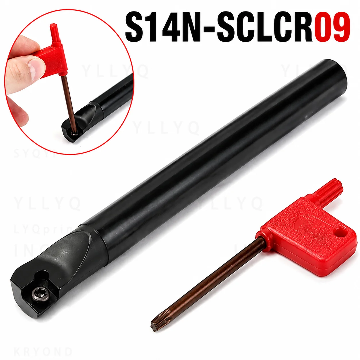 S14N SCLCR09 14mm Internal Turning Tool Holder CCMT09 Boring Bar CNC Lathe Cutting Tool 95 Degree Steel Machining
S14N SCLCR09 14mm Internal Turning Tool Holder CCMT09 Boring Bar CNC Lathe Cutting Tool 95 Degree Steel Machining