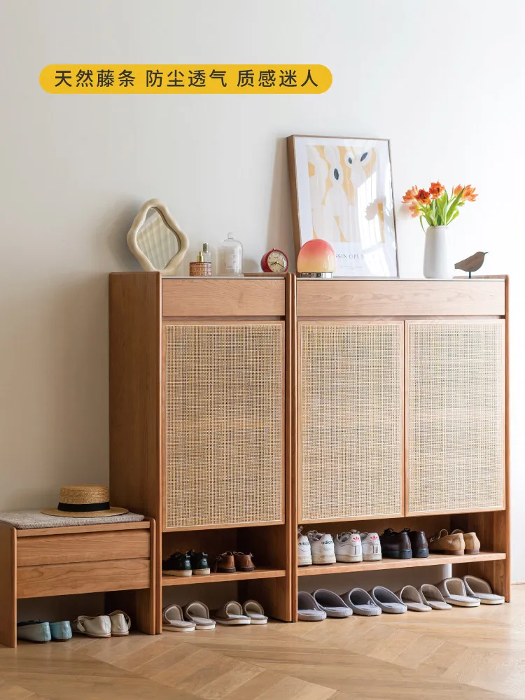 LH shoe cabinet 2nd generation solid wood rattan entryway cabinet shoe stool storage retro small apartment
LH shoe cabinet 2nd generation solid wood rattan entryway cabinet shoe stool storage retro small apartment