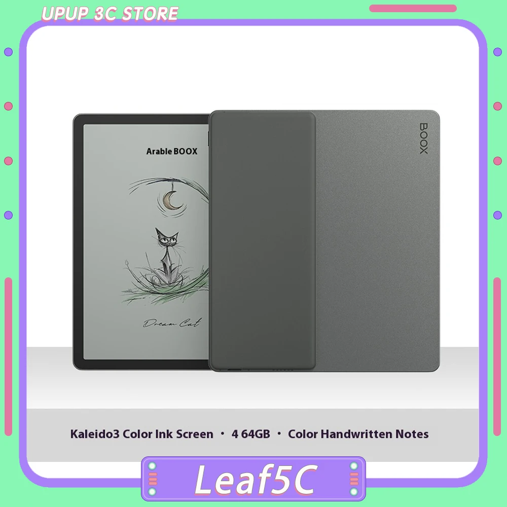 Электронная книга Boox Leaf5C с высокоскоростным 7-дюймовым экраном E-Ink Kaleido3, 4+64 ГБ, с функцией защиты глаз, для чтения
Электронная книга Boox Leaf5C с высокоскоростным 7-дюймовым экраном E-Ink Kaleido3, 4+64 ГБ, с функцией защиты глаз, для чтения