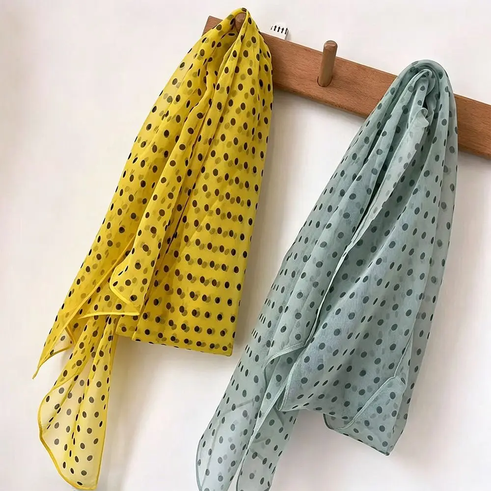 Casual Versatile Polka Dot Scarf Breathable Mesh Lightweight Female Headscarf Long Silk Scarf Women
Casual Versatile Polka Dot Scarf Breathable Mesh Lightweight Female Headscarf Long Silk Scarf Women