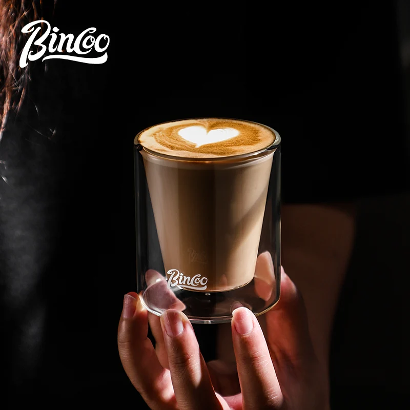 Bincoo Double Glass Coffee Mug 120ml Heat Resistant Glass Mug Household Creative Small Mug Latte Art Mug High Color Value
Bincoo Double Glass Coffee Mug 120ml Heat Resistant Glass Mug Household Creative Small Mug Latte Art Mug High Color Value