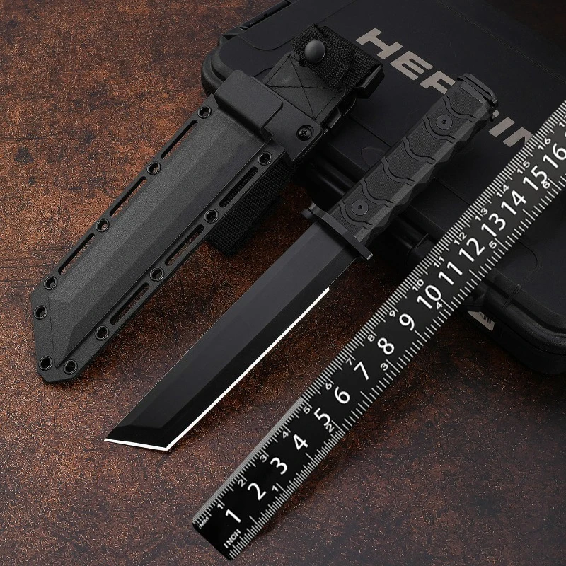 Outdoor obstacle removal knife, thickened straight knife, wilderness survival knife, rescue emergency chopping knife
Outdoor obstacle removal knife, thickened straight knife, wilderness survival knife, rescue emergency chopping knife