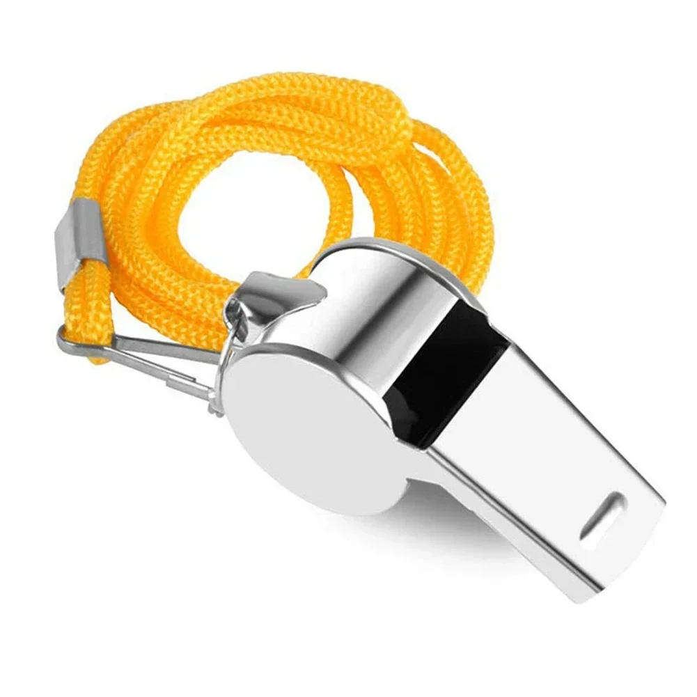 Metal Whistle Portable Extra Loud Sports Whistle Multipurpose Loud Crisp Sound Whistle for Soccer Football Basketball Training
Metal Whistle Portable Extra Loud Sports Whistle Multipurpose Loud Crisp Sound Whistle for Soccer Football Basketball Training