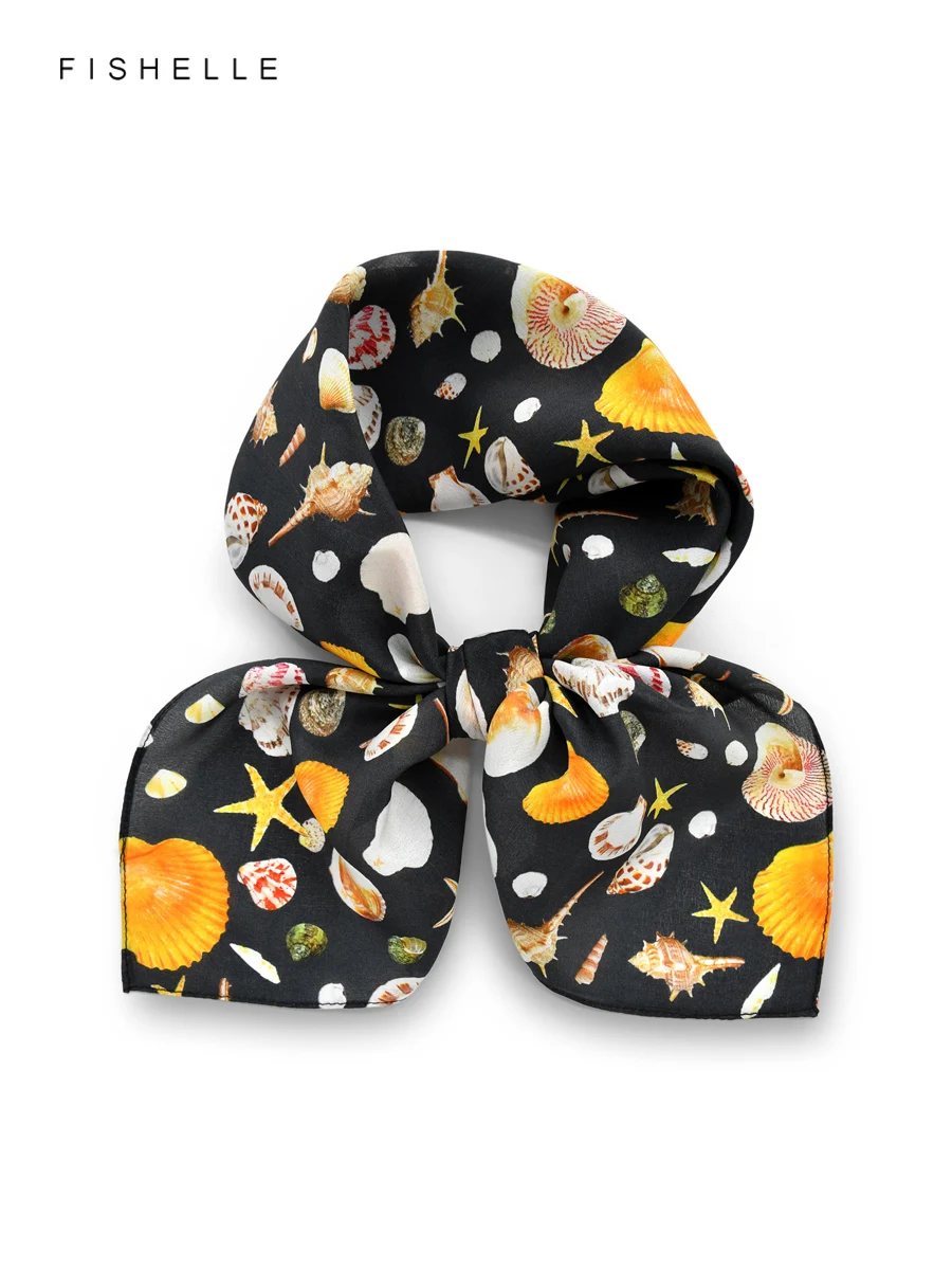 Черная ракушка, 100% шелковый шарф, женская шаль, квадратные тонкие шарфы, шейный платок, крепдешин, шелковая роскошная подарочная повязка на голову
Черная ракушка, 100% шелковый шарф, женская шаль, квадратные тонкие шарфы, шейный платок, крепдешин, шелковая роскошная подарочная повязка на голову