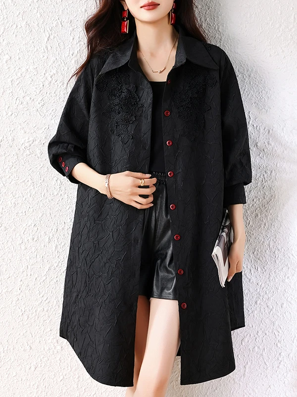 Женский кардиган средней длины с вышивкой, весна 2026, универсальный, длинный рукав, стандартный крой, тонкая ткань
Женский кардиган средней длины с вышивкой, весна 2026, универсальный, длинный рукав, стандартный крой, тонкая ткань