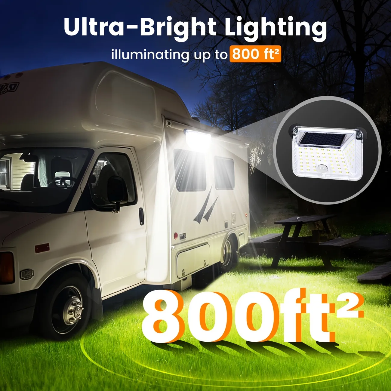Magnetic trailer solar lamp, with powerful magnet motion sensor lamp, solar outdoor lamp with waterproof function, suitable for camper vans | Outdoor external lighting equipment for camper vans, camper van porch sunshade lamp (2 pieces)
Magnetic trailer solar lamp, with powerful magnet motion sensor lamp, solar outdoor lamp with waterproof function, suitable for camper vans | Outdoor external lighting equipment for camper vans, camper van porch sunshade lamp (2 pieces)