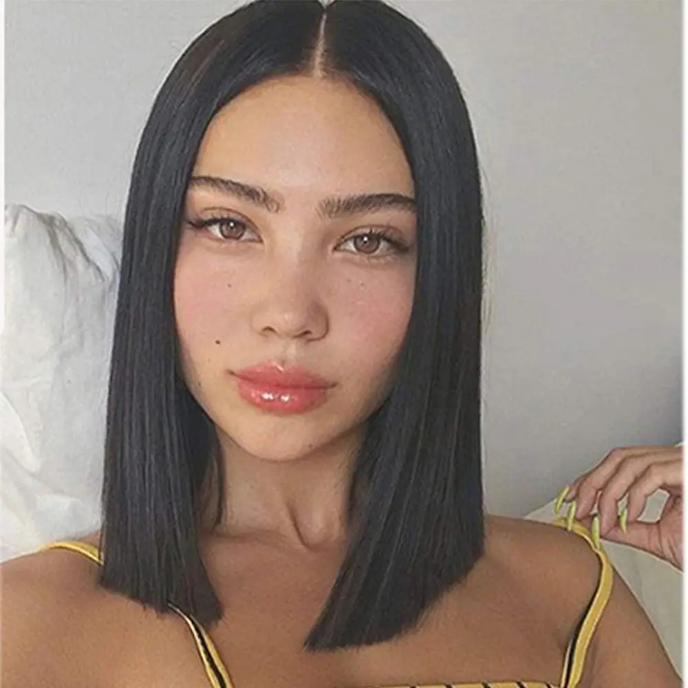 Wig Women's Afro Short Straight Hair Bobo Shoulder Length High Temperature Fiber Synthetic Wigs Pelucas Hair Daily Party Use
Wig Women's Afro Short Straight Hair Bobo Shoulder Length High Temperature Fiber Synthetic Wigs Pelucas Hair Daily Party Use